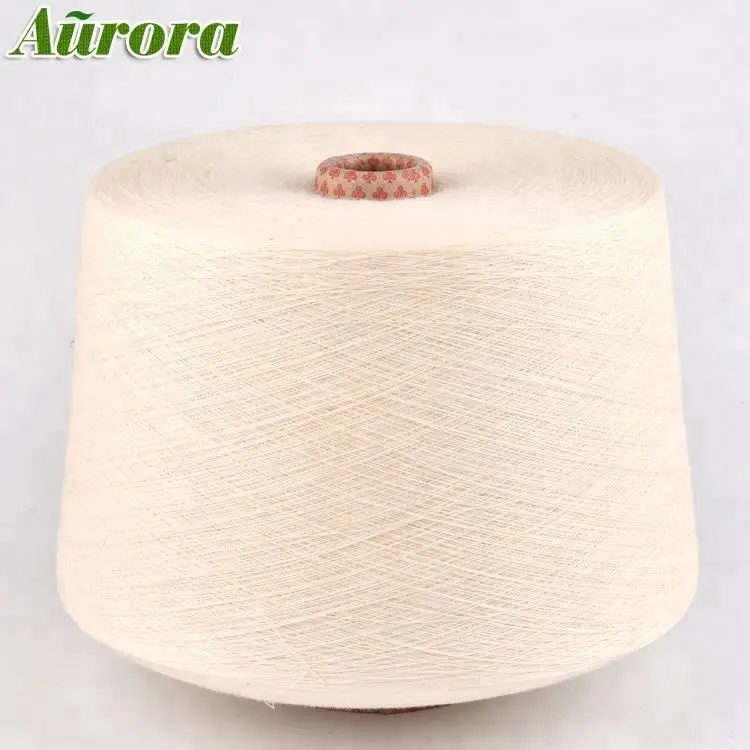 
Raw white regenerated ne 16/1 cotton sock yarn reinforcing yarn for socks 