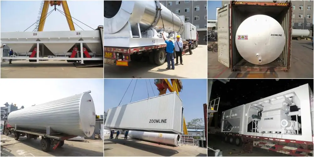 Batching plant 160t/h hot mix bitumen machine
