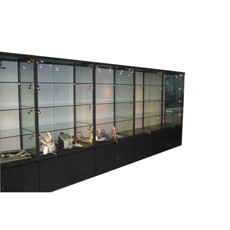 China Display Cabinet Trophy Cabinet With Led Glass Display Shelf