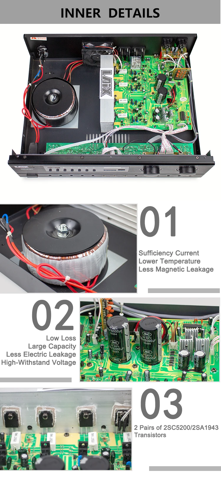 Laix Av108 Power Audio Hight Amplificador Oem Odm Home Amp Professional Karaoke Amplifier Buy