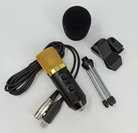 Hot sale BM700USB reverberation condenser microphone USB Condenser Mic New singing Plug & Play Desktop Microphone