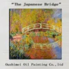 Professional Painter Team Directly Supply High Quality Impression Landscape The Japanese Bridge Oil Painting Works On Canvas