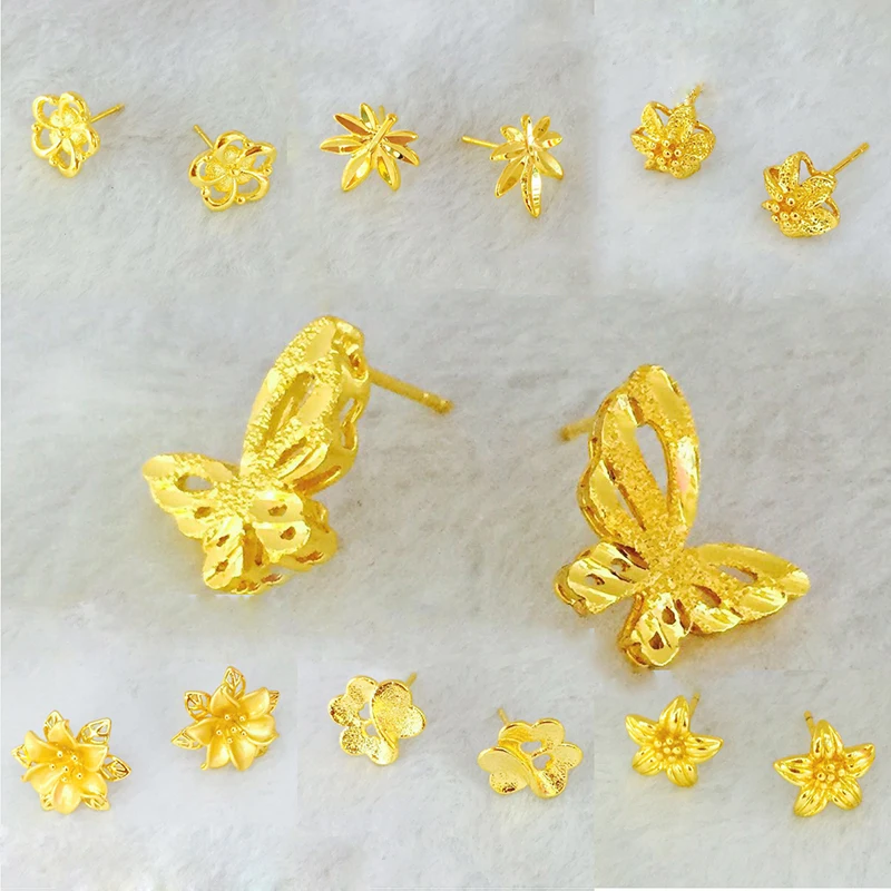 

xuping fashion women earring, new designs jhumka gold earring, heart shape zircon 24k gold plated earring