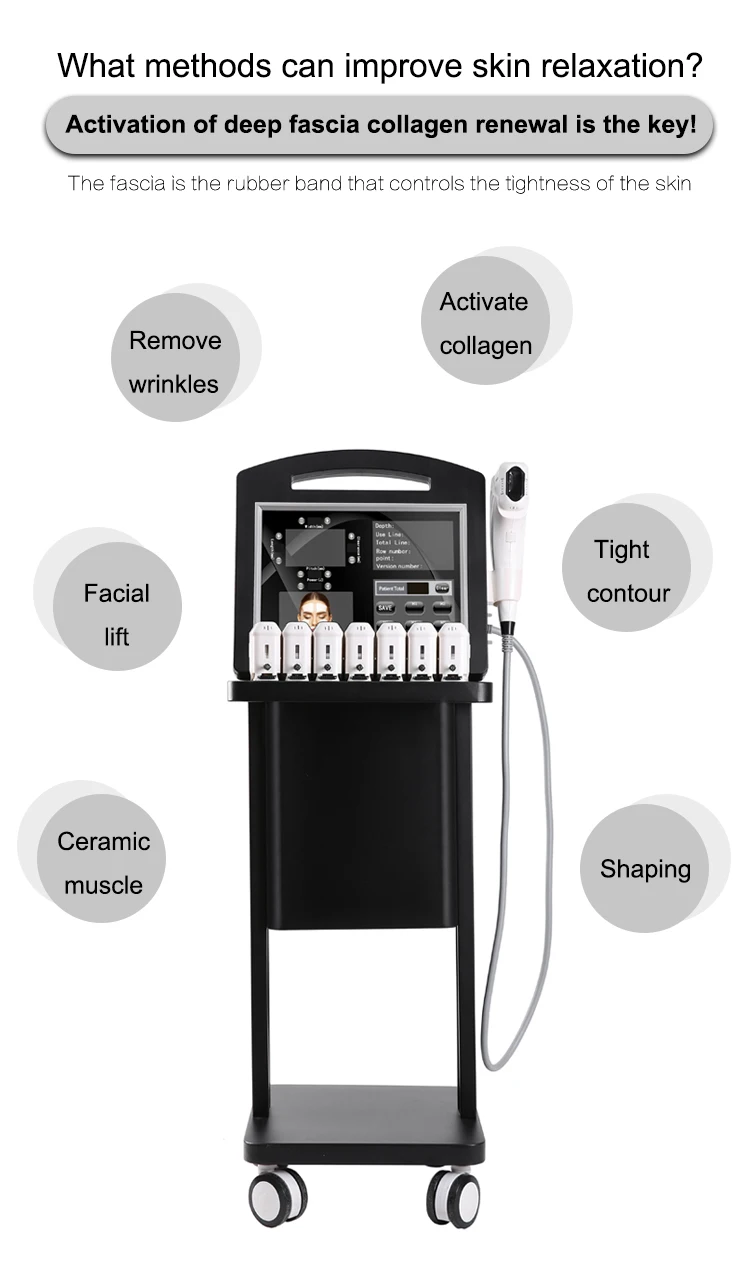 Portable hfu machine for wrinkle removal and face lifting hfu 3d is better than 4d