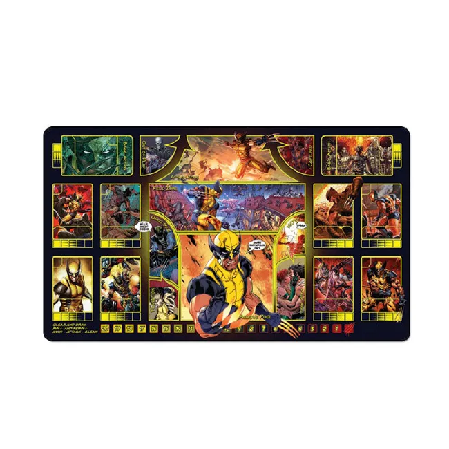 Tigwewings new fashion card game play mat, rubber mat with custom printing