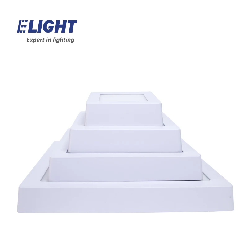 
Factory supply 6w 12w 18w 24w square ceiling surface mounted LED panel light 