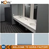 Custom Commercial Department Bathroom Countertop, solid surface vanity top