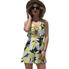 New Design Summer Holiday Strap Mango Sexy Floral Rompers Womens Jumpsuit
