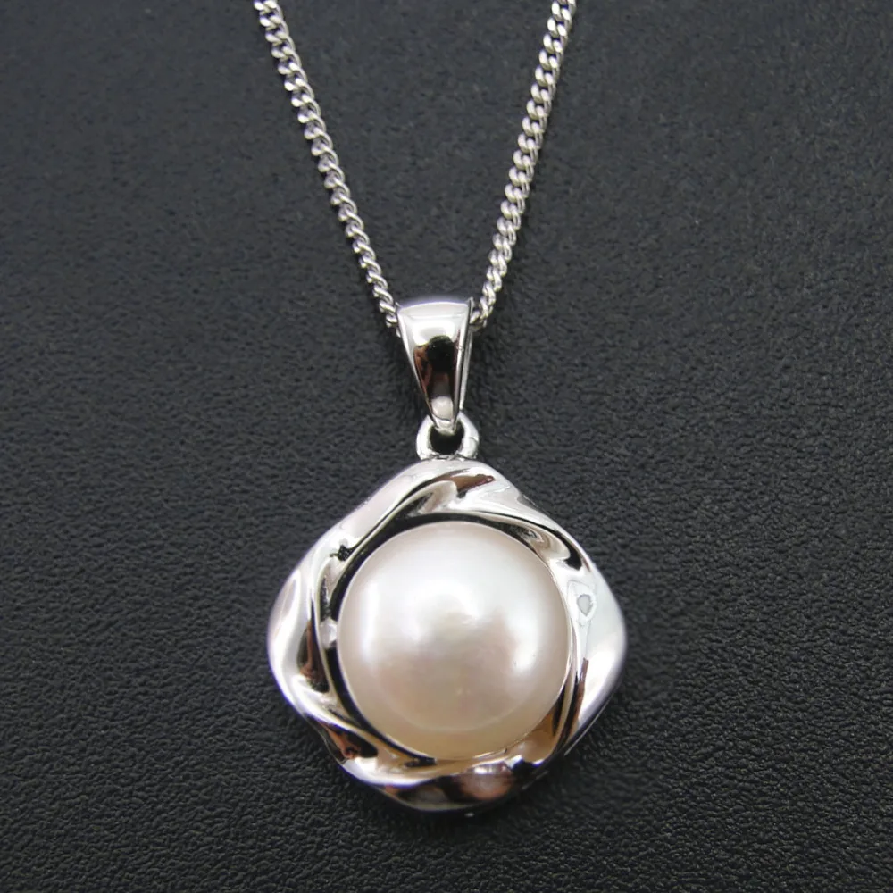 

Mexican 925 Sterling Silver Freshwater Pearl Pendants For Women Designs For Women White Pearl Jewelry