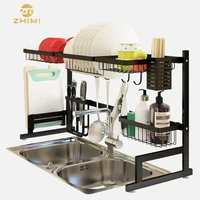 

Hot Sale 201 Stainless Steel Kitchen Storage Organizer Over the Sink Dish Drying Rack