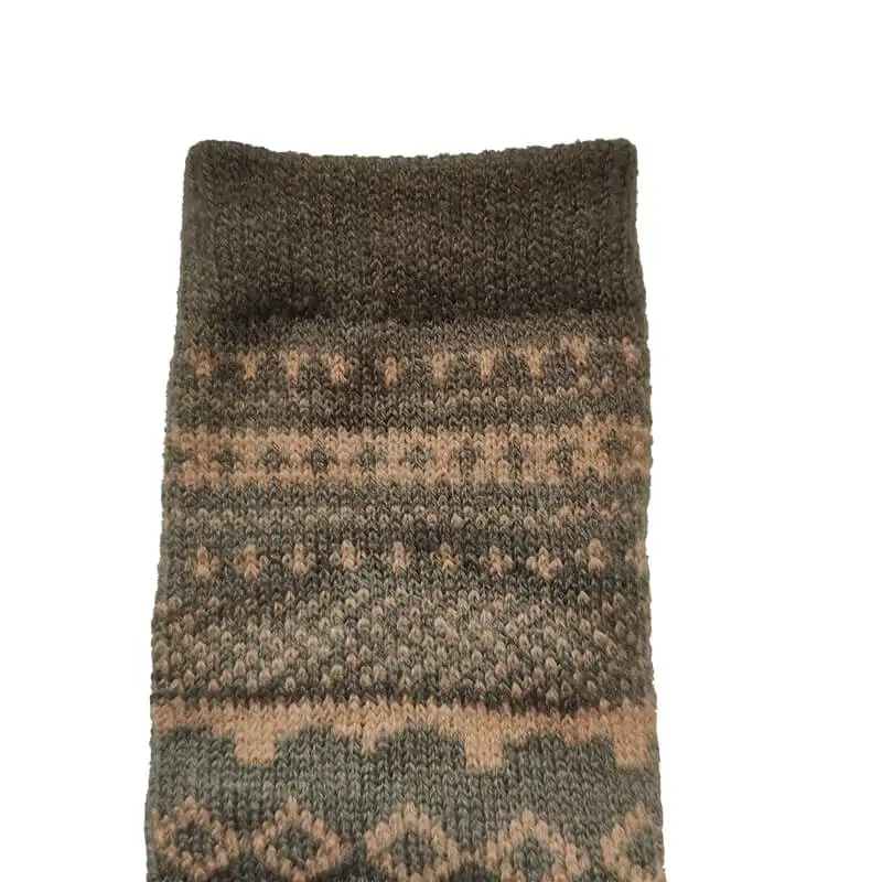 Mens Knee High Thick Warm Thermal Wool Cushioned Work Boot Socks With Nordic Patterns Buy Mens