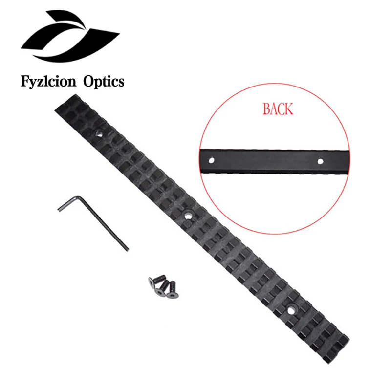 

Tactics made of aluminum 10 "257X20mm long Picatini Weaver rail mounting base 25 slots for application