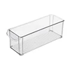 Clear Stackable Storage Containers Fridge Food Bins Freezer Organizer Bin Set Acrylic Bin with Handle for Home Refrigerator