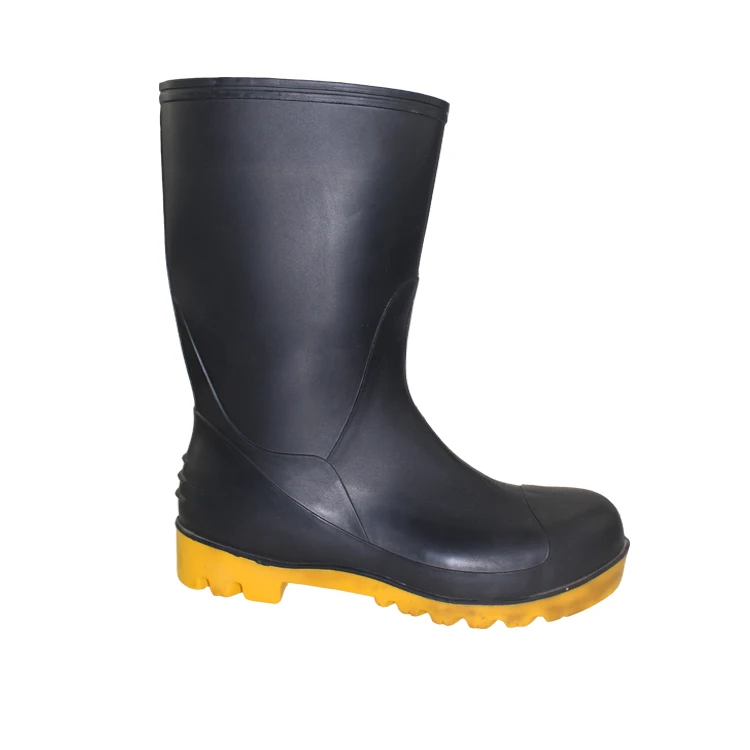 Safety Gumboot Oil Chemical Resistant Pvc Safety Work Boot With Steel ...