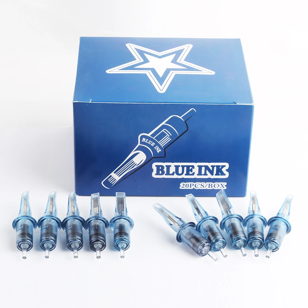 

High Quality Tattoo Equipment Needle Cartridge for Body Art Tattoo Needle microblading needles, Blue