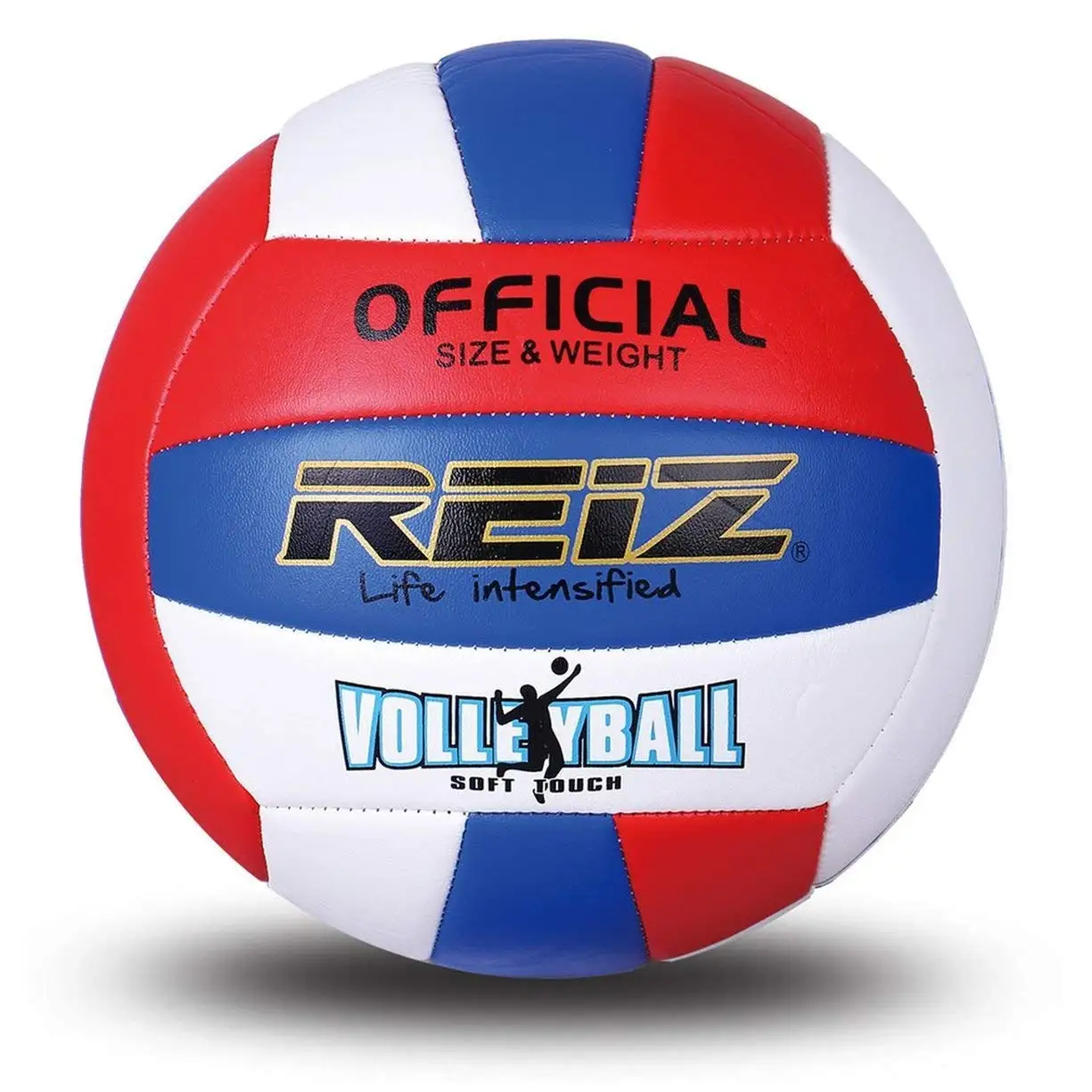 VETRA Volleyball Soft Touch Volley Ball Official Size 5 Yellow/Blue/White 