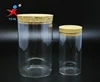Pyrex glass tub with cork for storage or dry flowers or scented tea