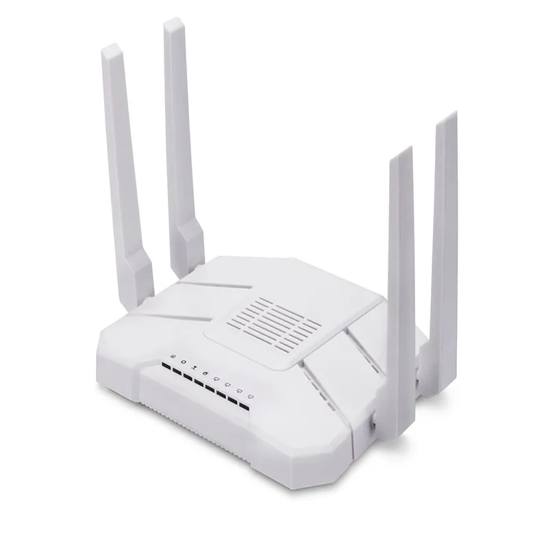 

1200Mpbs Gigabit ethernet ports white color openwrt hotspot dual band wi fi 192.168.1.1 wifi wireless router, Black/white