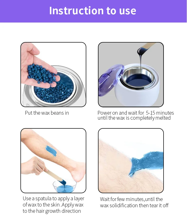 PRITECH Adjustable Temperature Professional Mini Hair Removal Double Pots Wax Heater