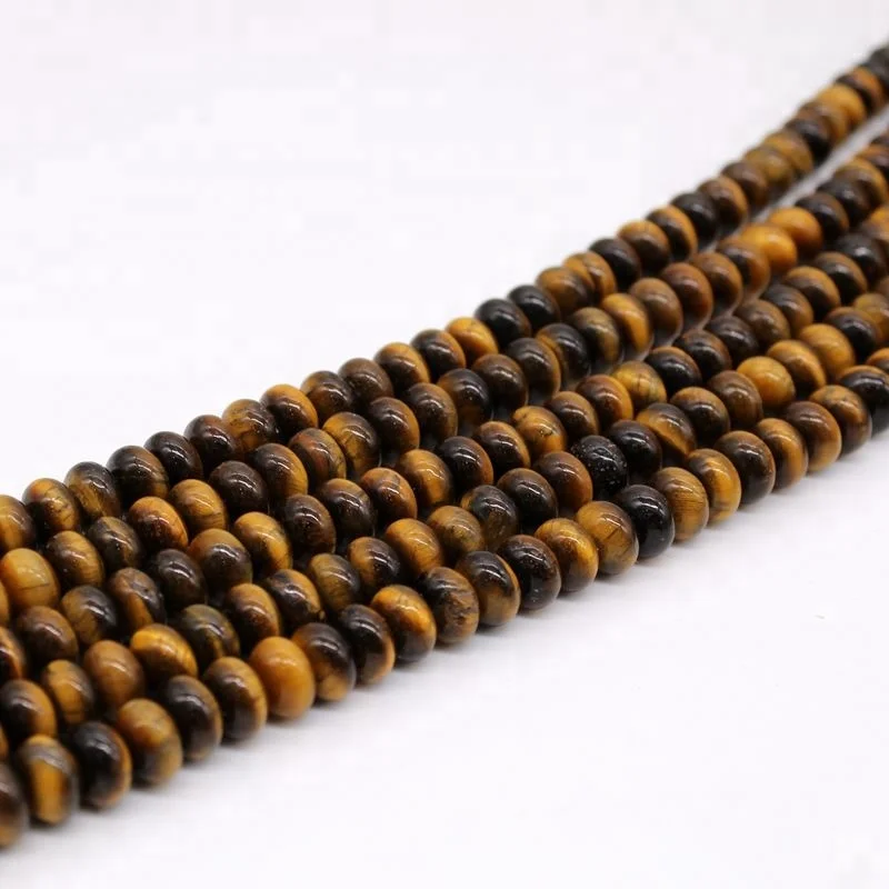 

Natural Tiger Eye Roundell shape  loose gemstone brow tiger yey beads