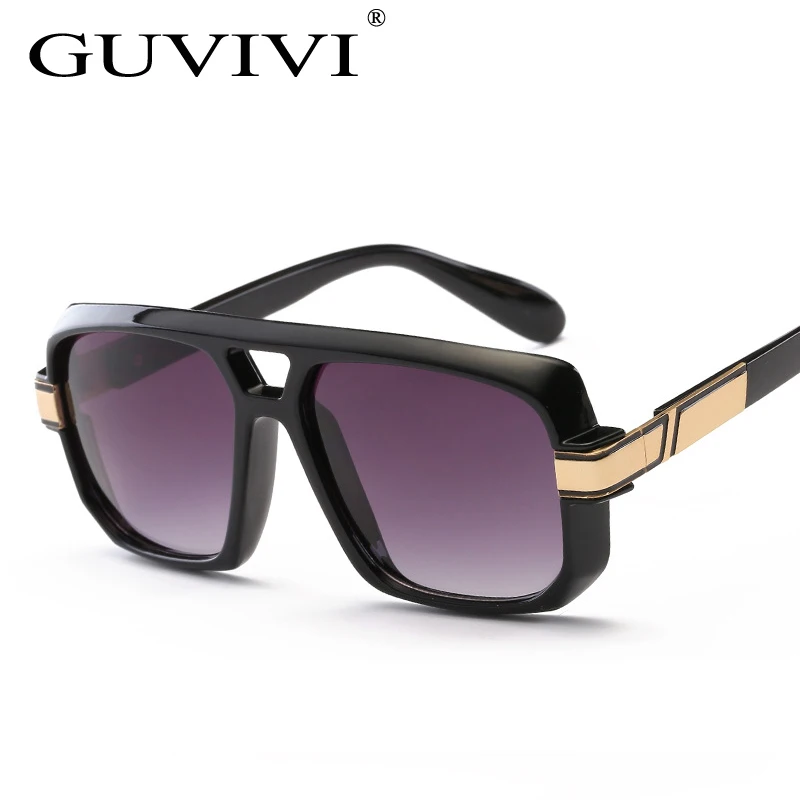 

GUVIVI CE&FDA China wholesaler sunglasses Free sample Gradient Men glasses Double beam Oversized sunglasses, Pink;rose gold;red;blue;green