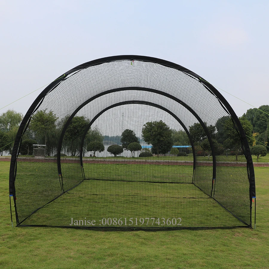 New Arrived 6m 5m Cricket Batting Net Baseball Batting Cage Net And Frame Softball Hitting Cage
