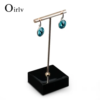 Oirlv China Factory Wooden Stand Jewelry Display Rack Metal T Bar Oirlv China Factory Wooden Stand Jewelry Display Rack Metal T Bar Earrings Holder For