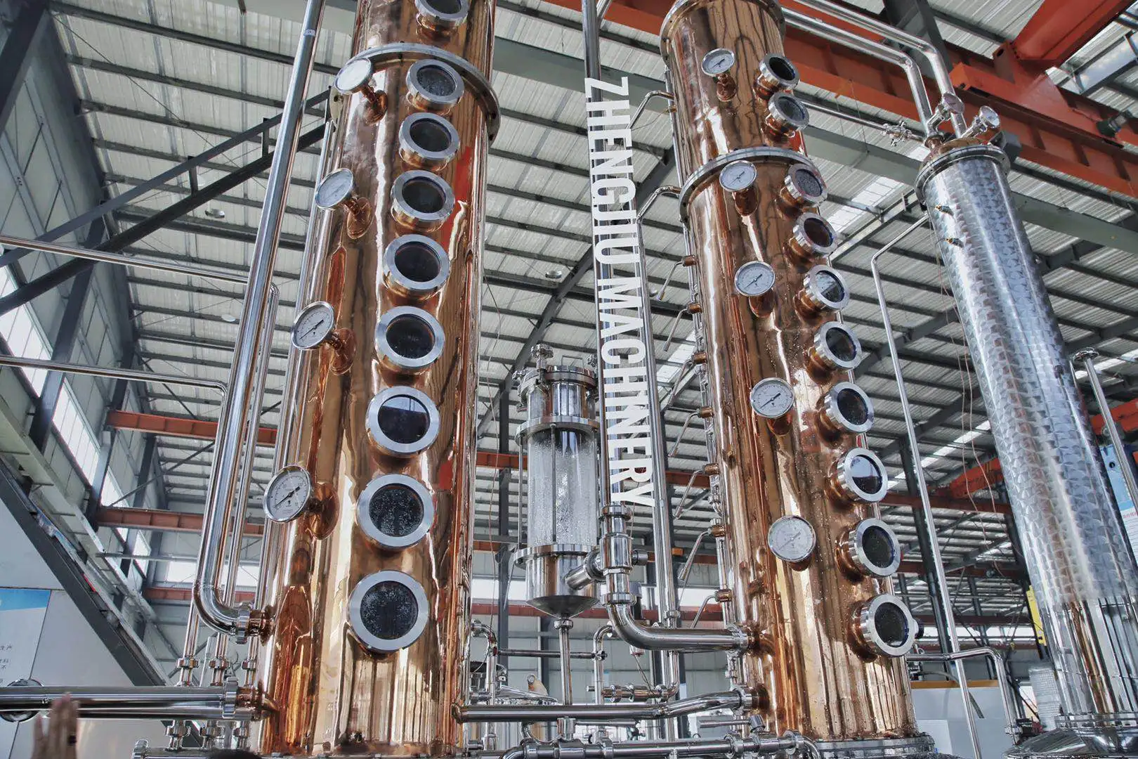 3000l 5000l Vodka Distillery Copper Pot Still With 20 Plates Column
