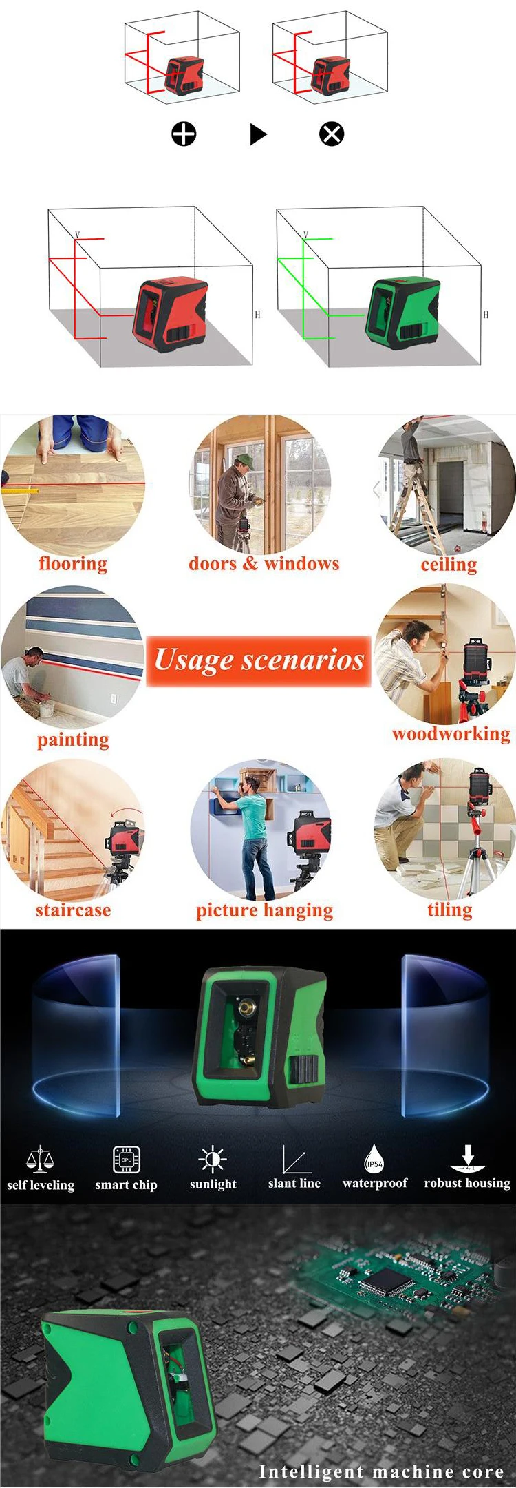 Laser Cross Line Level Nivel Line Projector Red Line Laser Level Buy Laser Rotary Level Laser Nivel Laser Line Projector Product On Alibaba Com