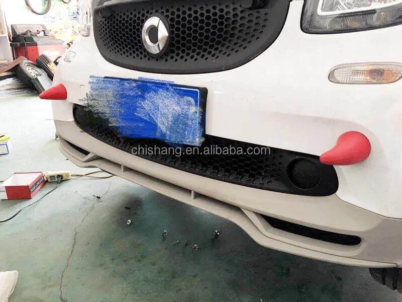 smart car front bumper replacement