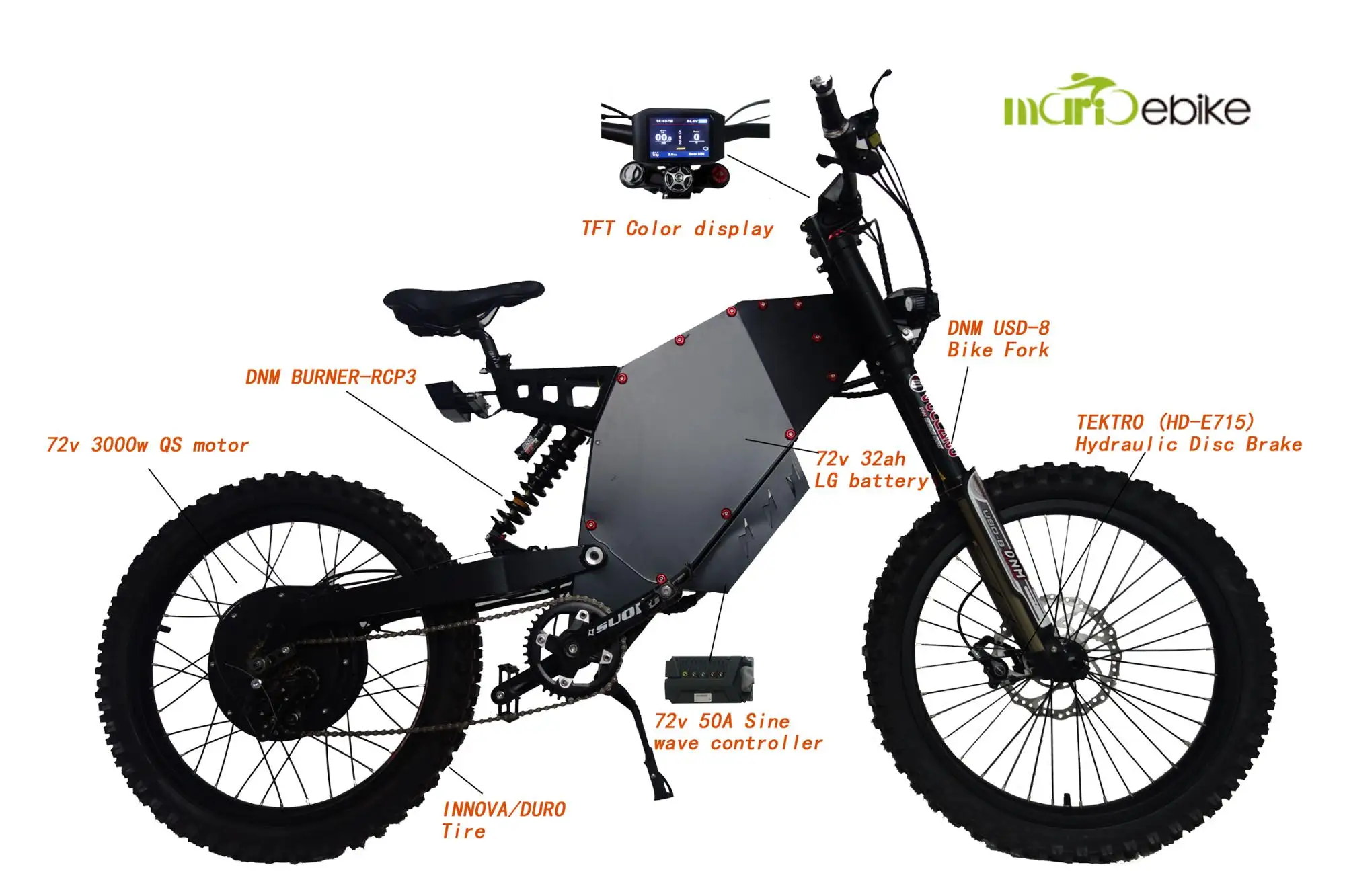 Bicicleta elétrica 2000w Clearance