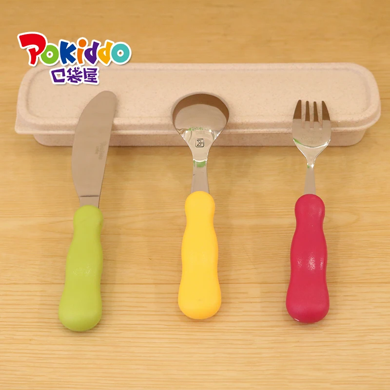 Food Grade Baby Cutlery Sets,18/10 Kids Stainless Steel Cutlery Set