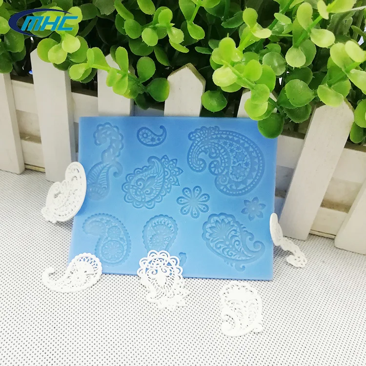 

Flower shape magic decor silicone 3D lace mat, silicone molds cake decoration for fondant, Any pantone color