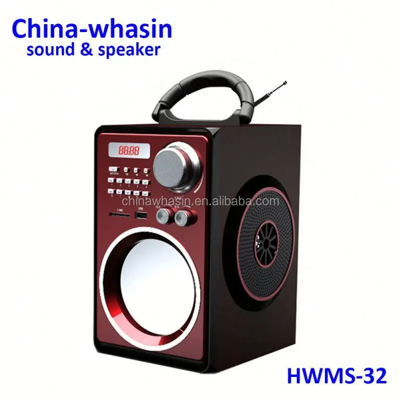 SD Card FM Radio Computer Mini Speaker Box new products for 2015 wooden portable speaker