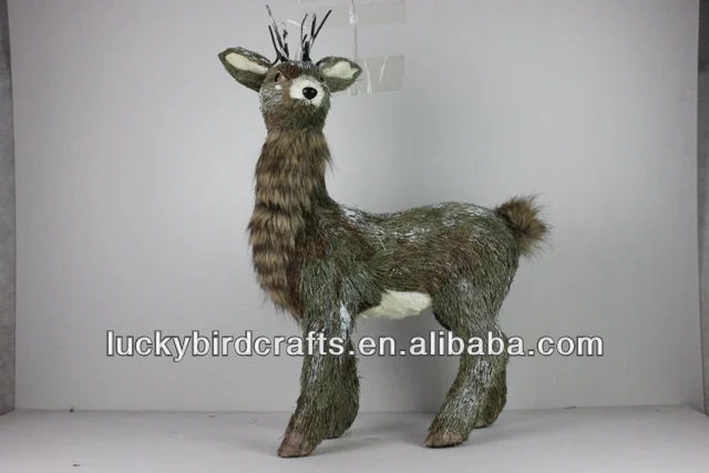 newest production Christmas standing deer/giant reindeer ornaments/winter deer deco