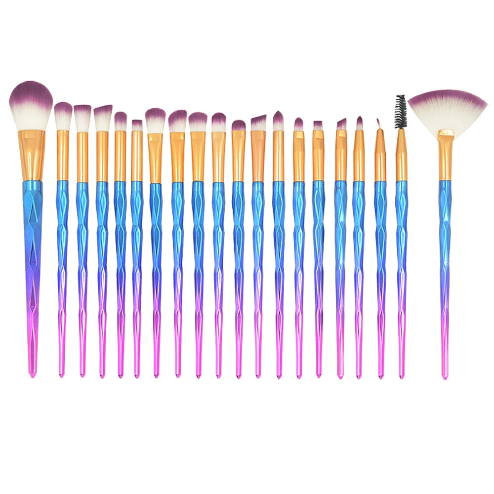 20PCS / SET Private Label Synthetic Hair Professional Cosmetic Foundation Eyeshadow Brush Wholesale Makeup Brush Set