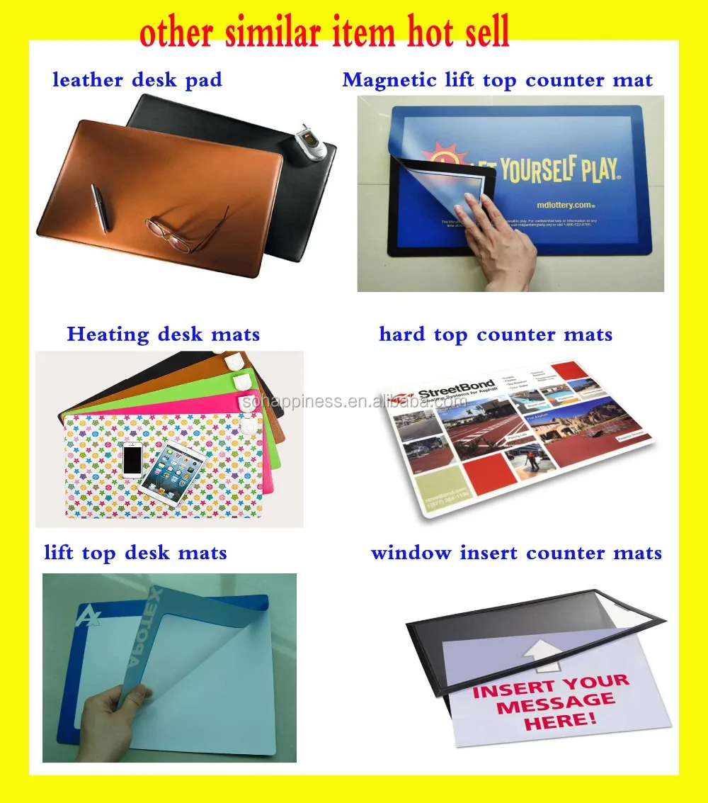 Latest Design Popular Custom Clear Rubber Desk Mat Buy Office
