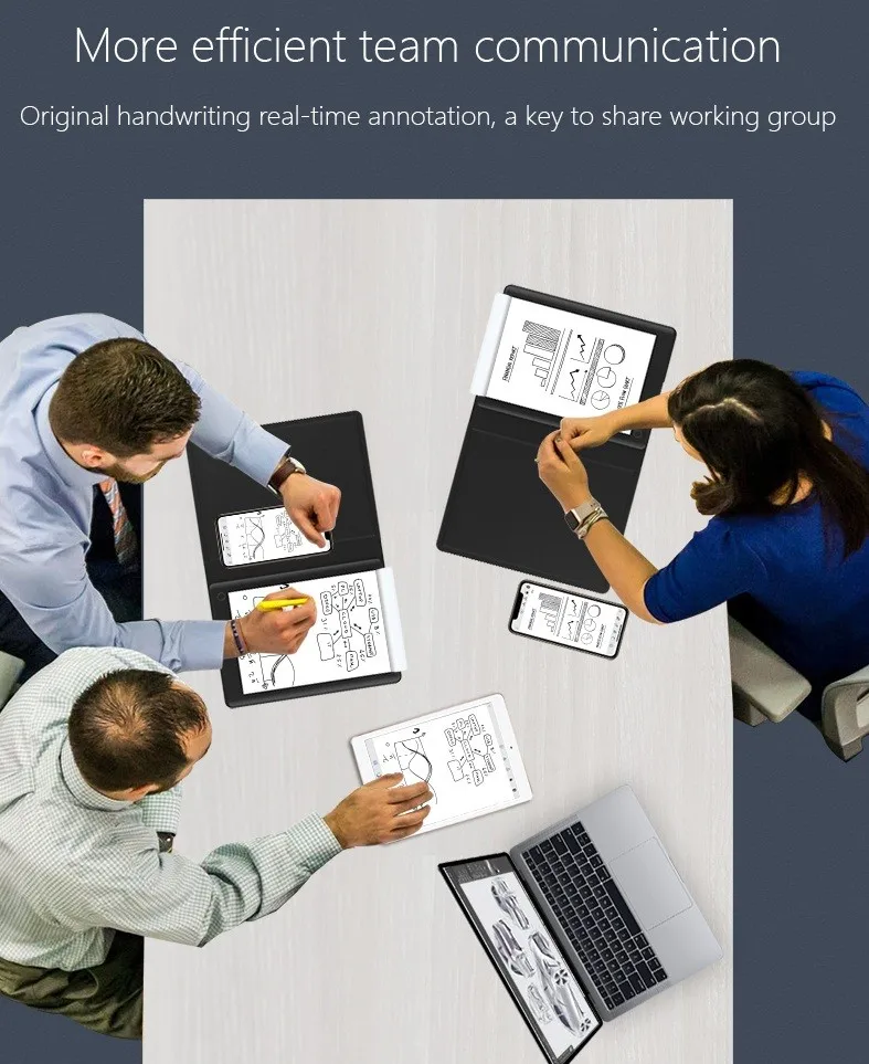 Smart Digital Notebook - A5 Paper Tablet with Built-in Storage