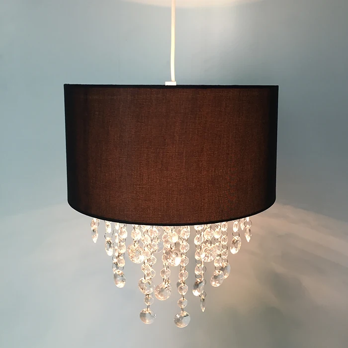 Black Pleated Ceiling Light Natural Lampshade Oem Lamp Shade For