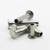 Stainless steel DIN 7338B Brake and clutch lining rivet Flat head semitubular rivets