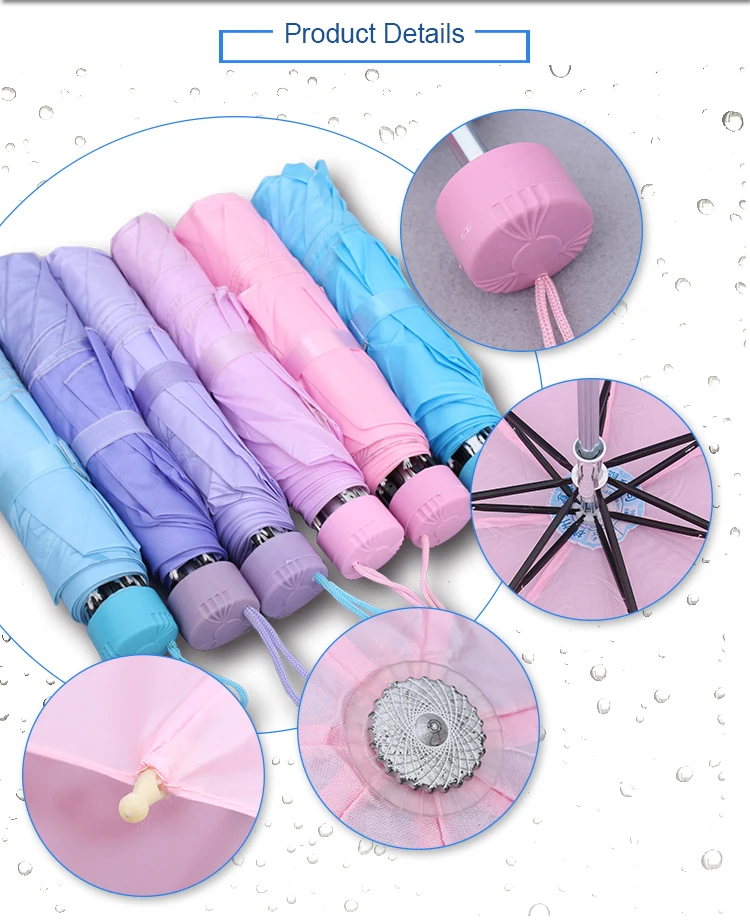 21" 7 Panel Household Sundries 170t 100 Polyester Cheap Yiwu Stock