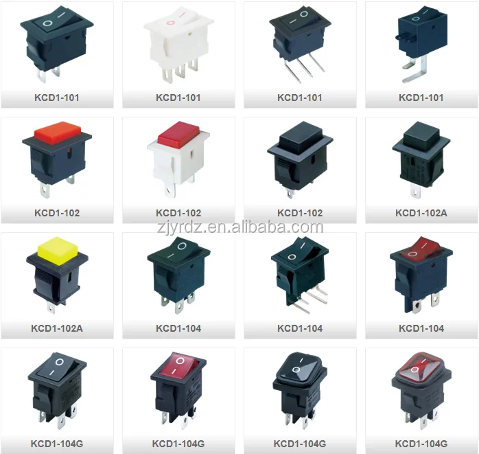 M20 Round Rocker Switch With 12V LED Blue Button 10A