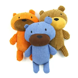 Durable Bear Custom Chew Stuffed Squeaky Plush Pet Dog Toys for Pet