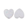 OP17 White Fire Opal, Full Hole Opal, Heart Stone for Opal Jewellery