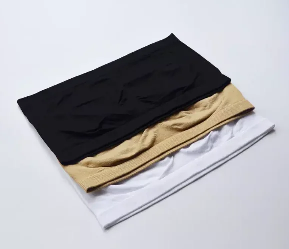 One piece Strapless Seamless Padded Bandeau Tube Bra without pads