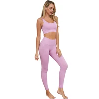 

Women Sports Leggings Back Beauty Seamless Workout Yoga Wear Set