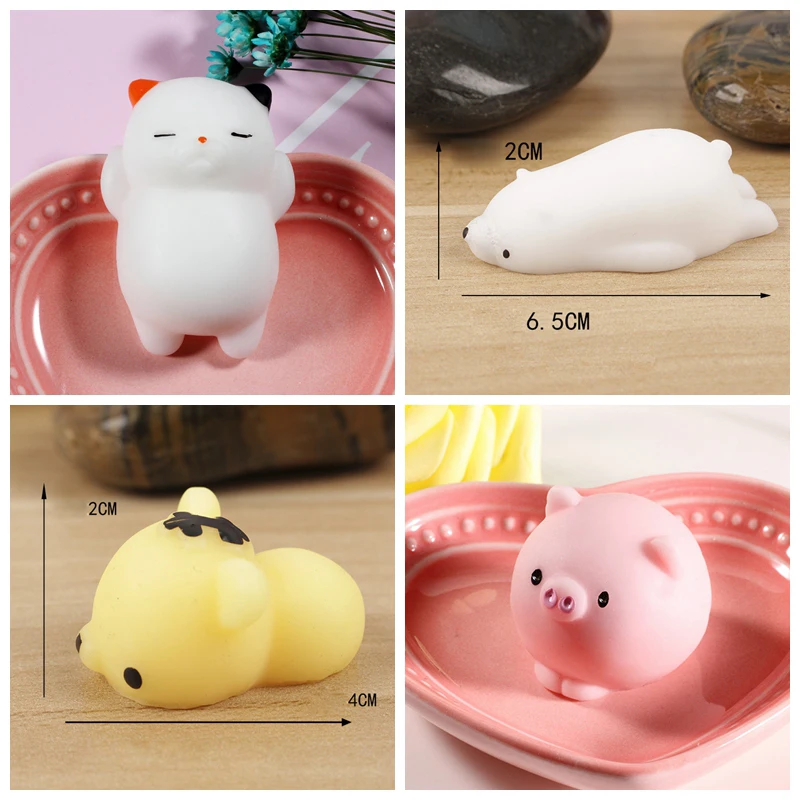Squishy Phone Straps for iPhone Cute Mini Soft Silicone Squishy Toy Finger Pinch Squeeze Toy