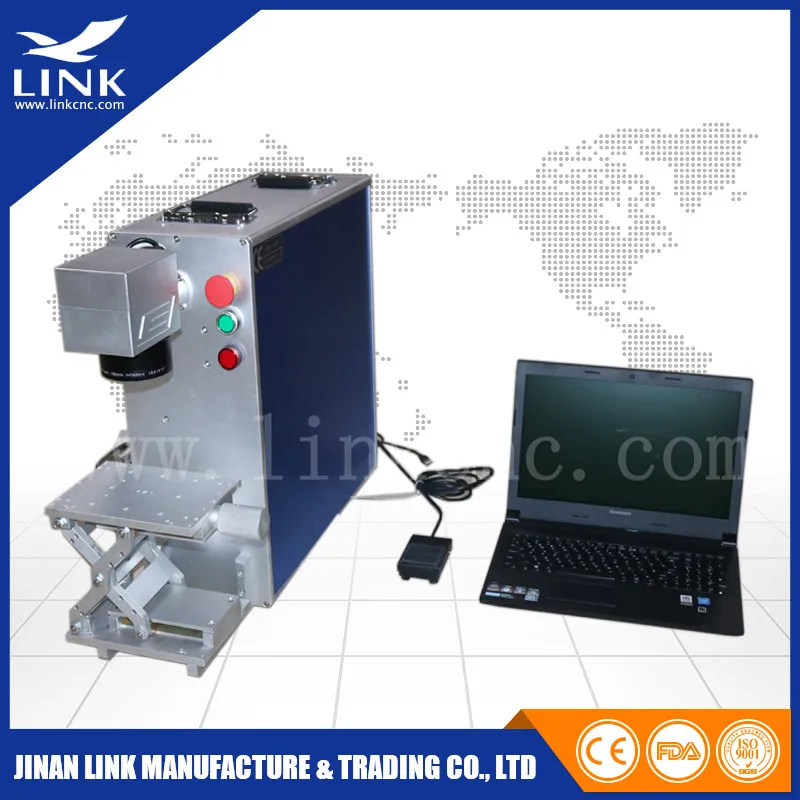 With rotary axis LXJF-20W link fiber marking for metal / fiber metal laser marking mahcine / fiber laser marker
