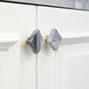 brass marble stone quartz knob cabinet drawer pull and knobs handles furniture