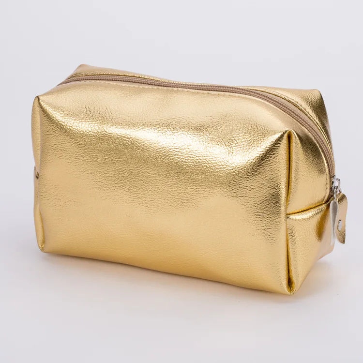 Gold Metallic Cosmetic Bag